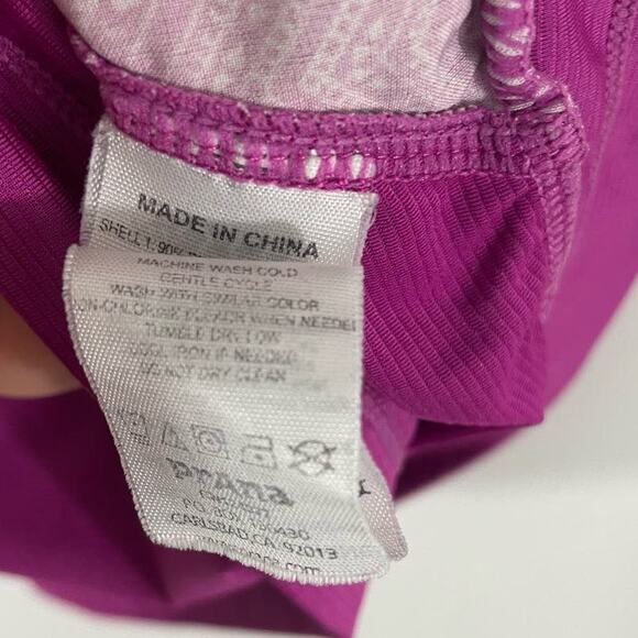 Prana Small Workout Top Exercise Razorback Shirt Tank Magenta Pink Athletic - Picture 4 of 5